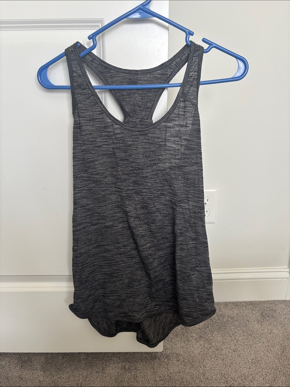lululemon athletica Charcoal Gray Racerback Tank